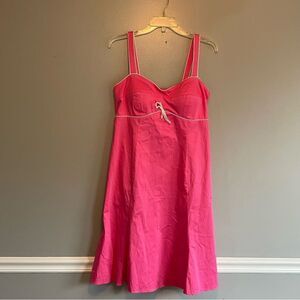 R&K originals Vintage 80s pink white summer dress tennis size 10 women’s